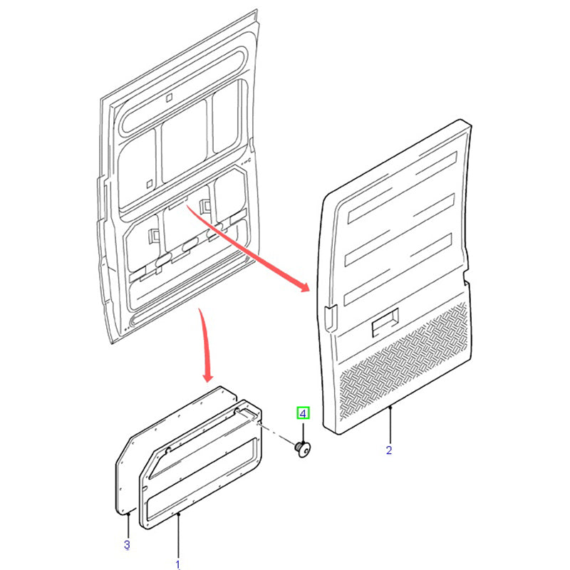 Genuine Door / Bonnet Trim Clip to suit VG / VH / VJ / VM Ford Transit W700671S300 / 6678518