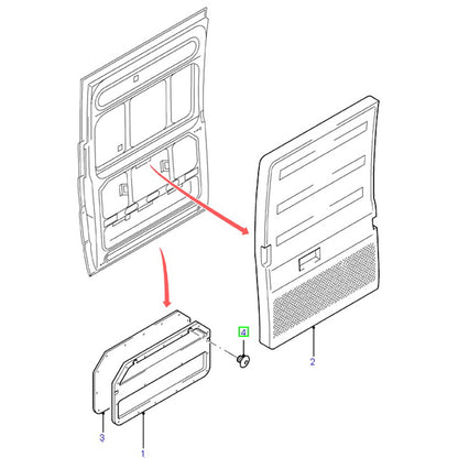 Genuine Door / Bonnet Trim Clip to suit VG / VH / VJ / VM Ford Transit W700671S300 / 6678518