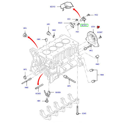 Crankshaft Position Sensor to suit 2.4L VH / VJ / VM Ford Transit 948F6C315AA / 6740816