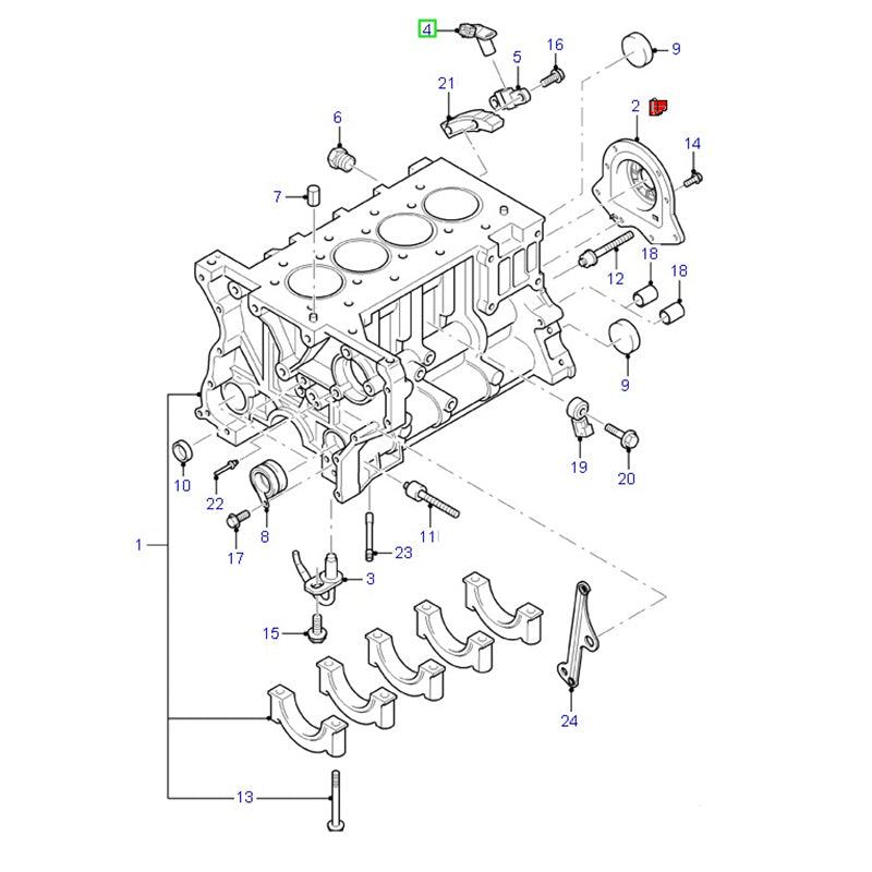 Crankshaft Position Sensor to suit 2.4L VH / VJ / VM Ford Transit 948F6C315AA / 6740816