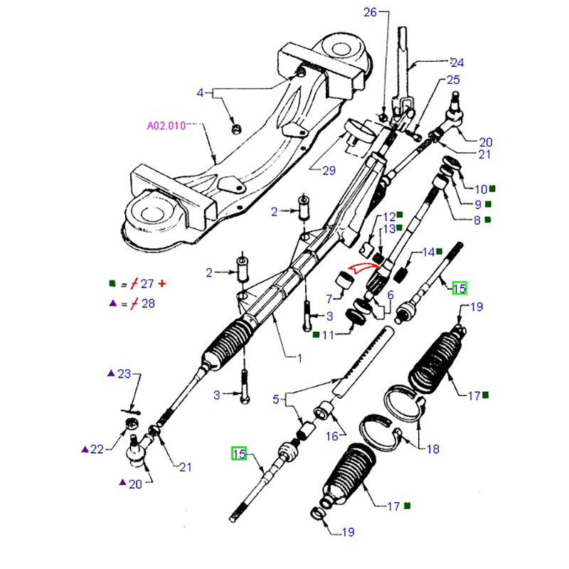 Steering Rack End Joint / Tie Rod Axle Joint to suit VG Ford Transit 92VB3L519AB / 6869951