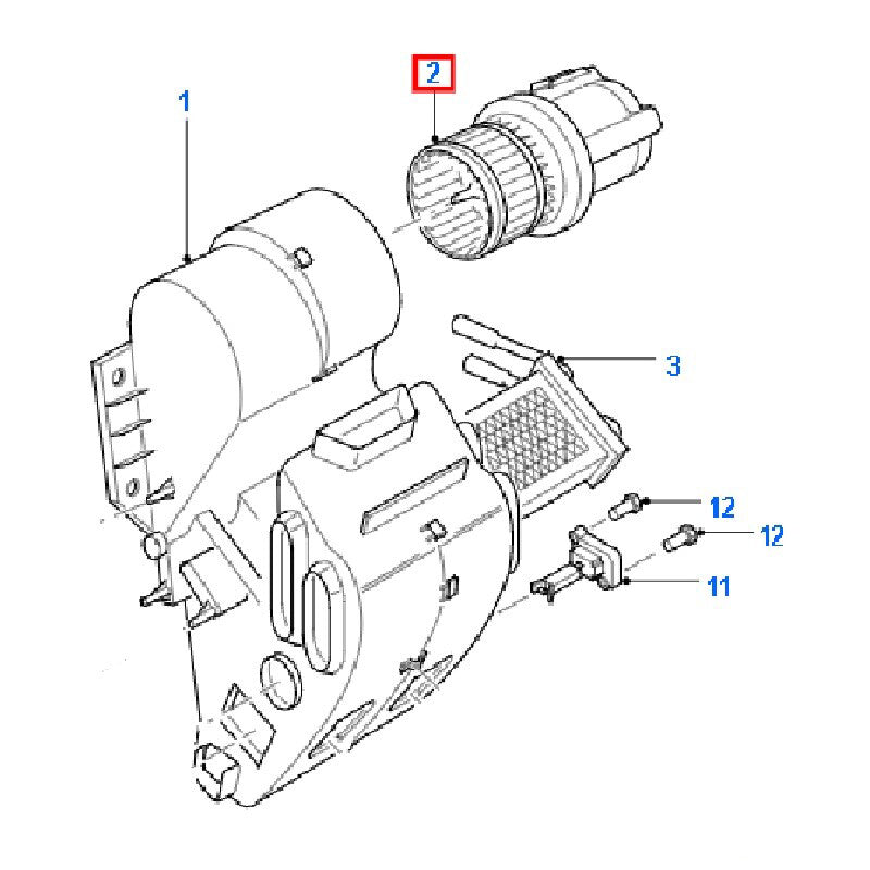 Ford Blower Motor suits VG VH VJ VM Ford Transit Vans  95VW18456BB / 7188531