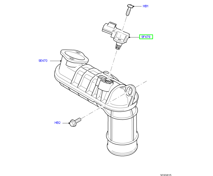 Boost Pressure Sensor to suit 2.2L VM Ford Transit 6C119F479AB / 1503280